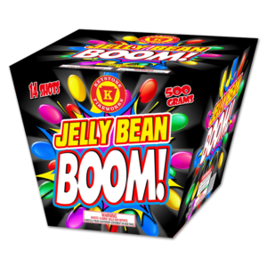 Jelly Bean BOOM 500 Gram Cake Keystone Fireworks
